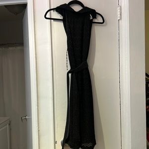 Black missoni halter dress with tie waist